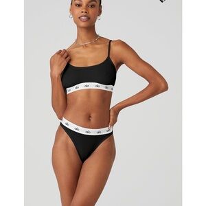 Stylish Alo Icon Cami Bra Blk (L)